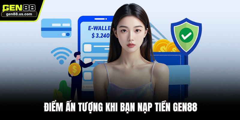 Điểm ấn tượng khi bạn nạp tiền GEN88 