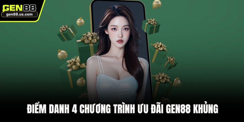 Điểm danh 4 chương trình ưu đãi GEN88 khủng