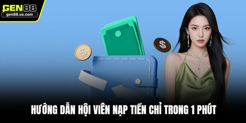 Hướng dẫn hội viên nạp tiền chỉ trong 1 phút