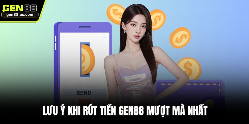Lưu ý khi rút tiền GEN88 mượt mà nhất
