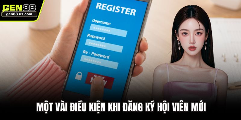 Một vài điều kiện khi đăng ký hội viên mới